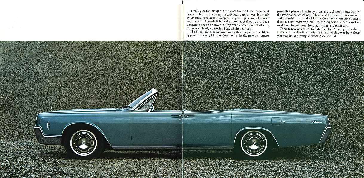 1966 Lincoln Continental Brochure Page 7